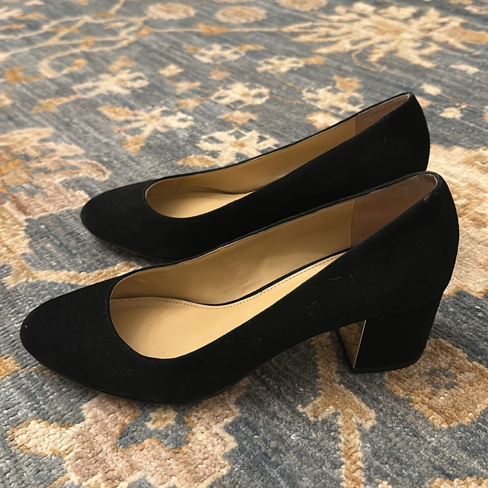 Talbots black suede heels